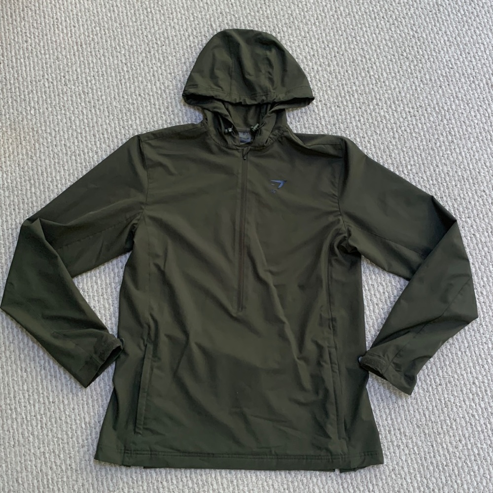 GYMSHARK Stealth Pullover (Woodland Green) - M